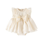 Kids Chiffon Dress for Girls, Birthday Party Princess Dress with Bow, Baby Girl Formal Dress