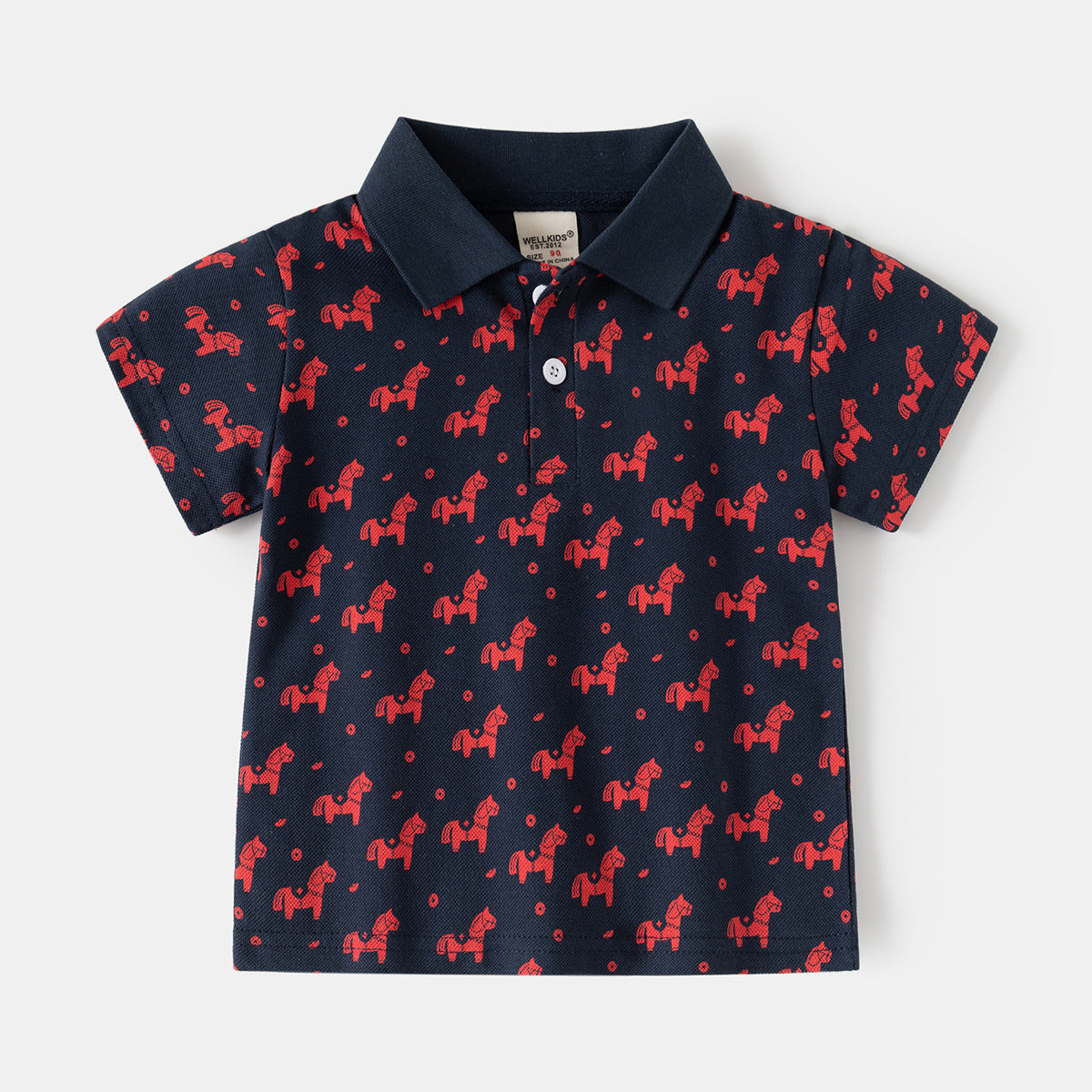Camiseta Manga Corta con Estampado de Dibujos para Bebé