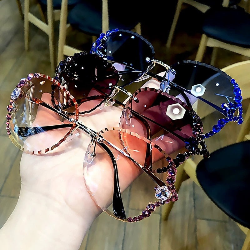 Gafas de Sol sin Montura con Cristales para Mujer