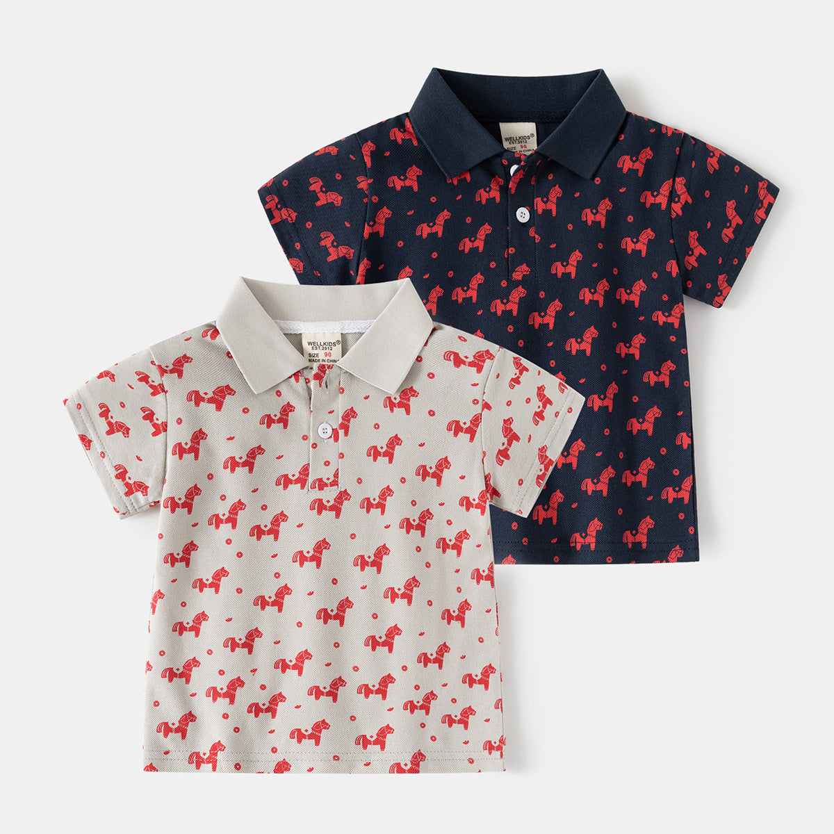 Camiseta Manga Corta con Estampado de Dibujos para Bebé