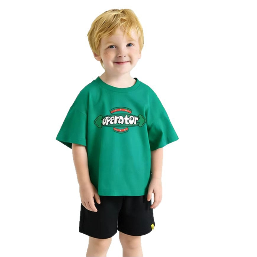 Child Boy Short Sleeve T-Shirt Kids Half Sleeve Tee Top Girl Baby T-Shirt