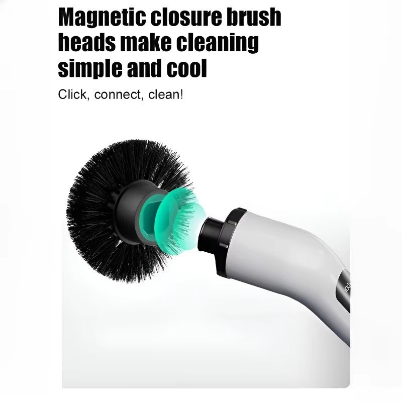 Cepillo Eléctrico Giratorio Inalámbrico | Limpieza Multipropósito para Ducha, Baño, Cocina y Azulejos