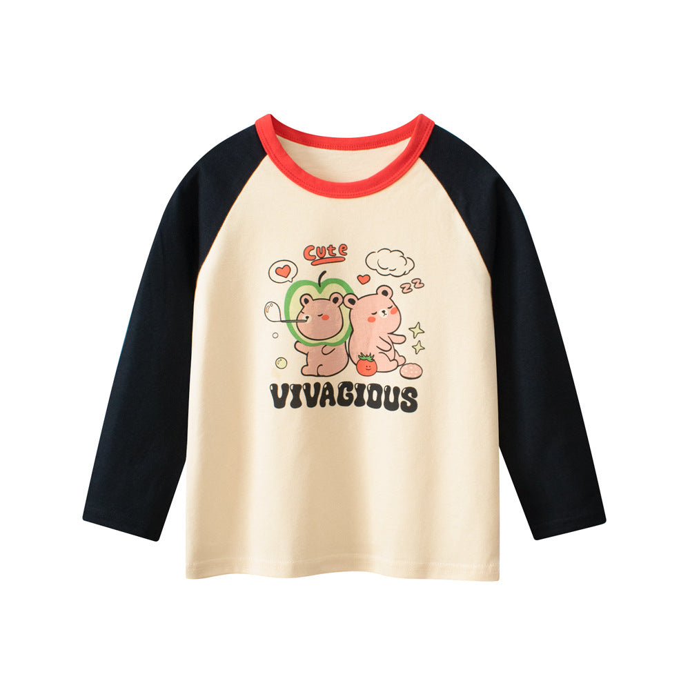 Camiseta Manga Larga de Dibujos para Bebé Niño