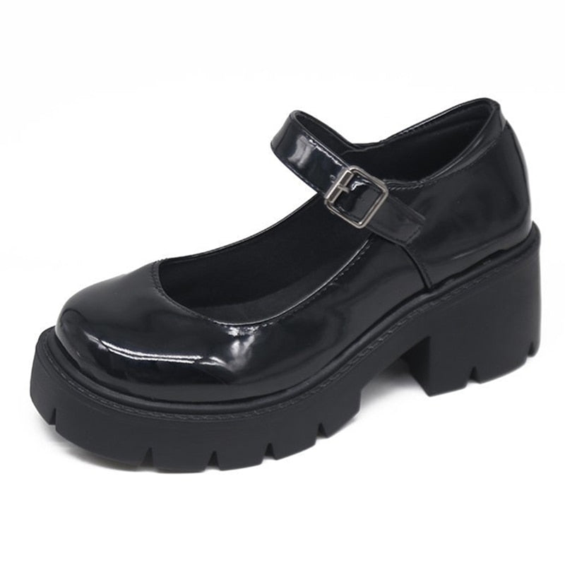 Zapatos de Tacón Alto Mary Jane de Charol para Mujer