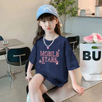 Children's Short Sleeve T-Shirt Pure  Mid-Small Kids Baby Clothes Girls Thin Half Sleeve