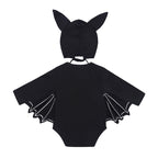 Halloween Kids Costume Long Sleeve Bat Sleeve Design Baby Clothes Unisex Infant Triangular Romper