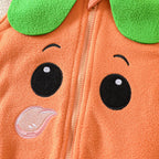 Infant Pumpkin Costume Onesie Halloween Kids Party Performance Outfit Baby Socks 2-Piece Set Children's Clothing