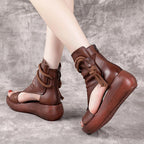 Sandalias de Cuña de Tacón Medio para Mujer