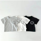 Children's Short Sleeve T-Shirt Cute Baby Cartoon Casual Kids' Top for Boys and Girls