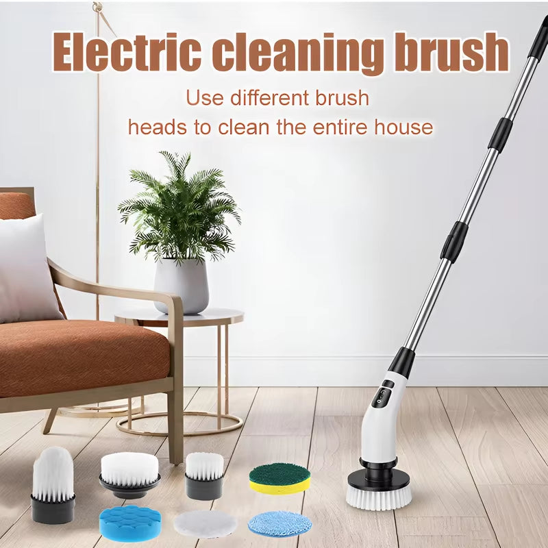 Cepillo Eléctrico Giratorio Inalámbrico | Limpieza Multipropósito para Ducha, Baño, Cocina y Azulejos