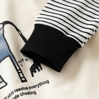 Sudadera Cuello Redondo con Manga de Colores para Bebé