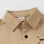 Camisa de Manga Larga con Bordado para Bebé Niño