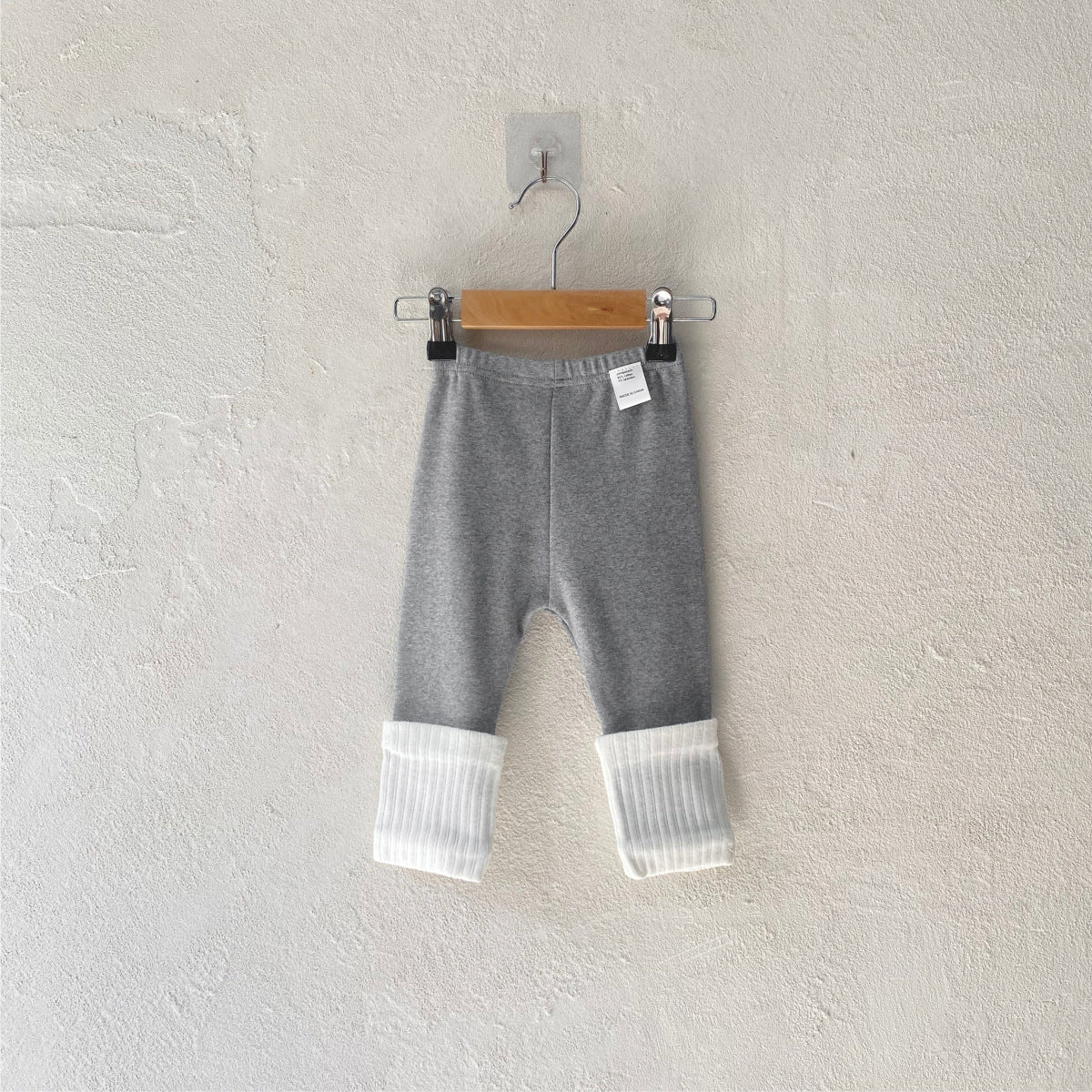 Kids' Patchwork Bottoms, Baby Cotton Ribbed High-Elastic Home Wear Pants