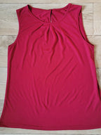 Camiseta Sin Mangas de Color Liso para Mujer