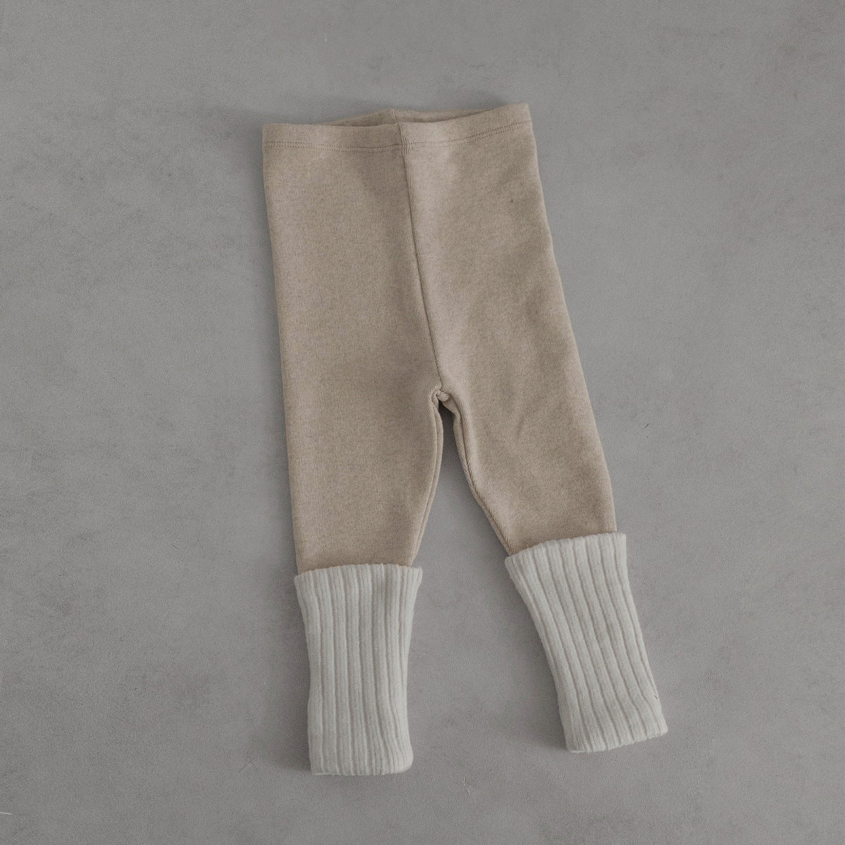 Kids' Patchwork Bottoms, Baby Cotton Ribbed High-Elastic Home Wear Pants
