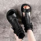 Sandalias de Cuña de Tacón Medio para Mujer