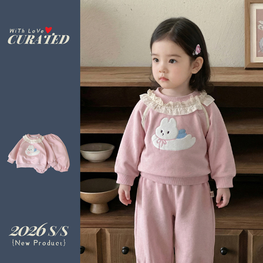 Girls' Outfit Baby Top Infant Sweatpants Cute Children's Clothes Kids Clothing