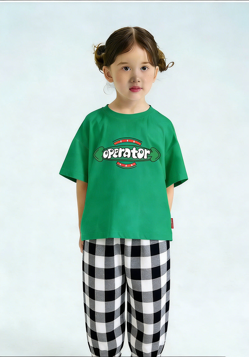 Child Boy Short Sleeve T-Shirt Kids Half Sleeve Tee Top Girl Baby T-Shirt