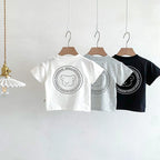 Children's Short Sleeve T-Shirt Cute Baby Cartoon Casual Kids' Top for Boys and Girls
