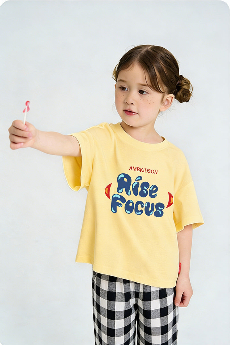 Child Boy Short Sleeve T-Shirt Kids Half Sleeve Tee Top Girl Baby T-Shirt