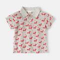 Camiseta Manga Corta con Estampado de Dibujos para Bebé