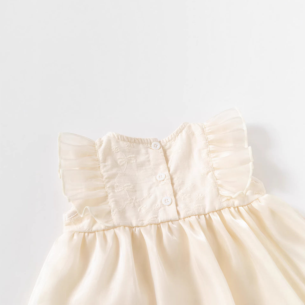 Kids Chiffon Dress for Girls, Birthday Party Princess Dress with Bow, Baby Girl Formal Dress