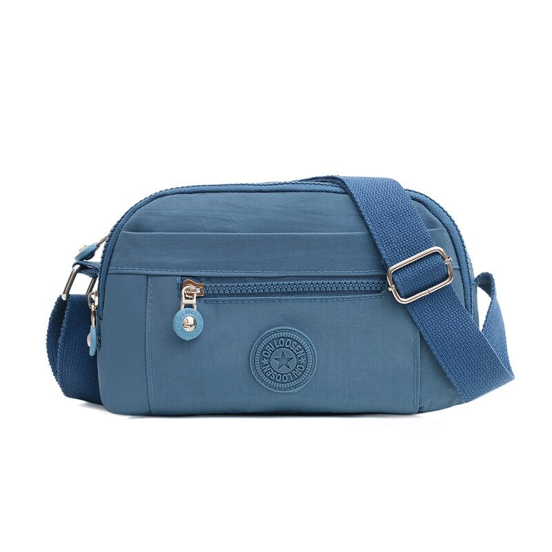 Fashion Solid Color Designer Women's Shoulder Bag Simple Ladies Bag High Quality Nylon Women Messenger Bags Bolsos De Mujer