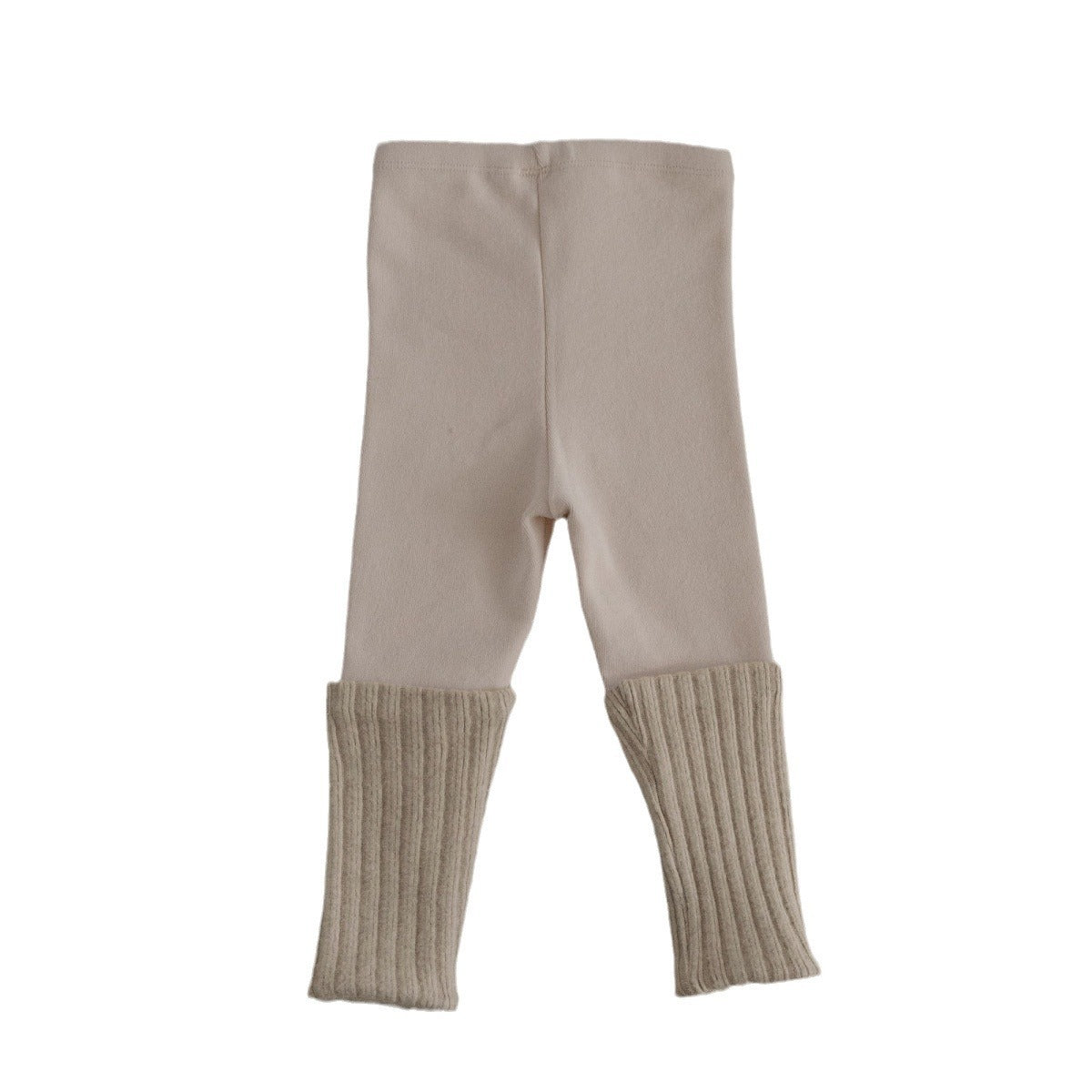 Kids' Patchwork Bottoms, Baby Cotton Ribbed High-Elastic Home Wear Pants