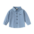 Camisa de Manga Larga con Bordado para Bebé Niño
