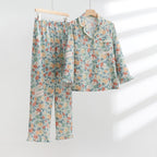 Pijama de Algodón de Manga Larga para Mujer
