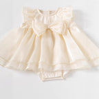 Kids Chiffon Dress for Girls, Birthday Party Princess Dress with Bow, Baby Girl Formal Dress