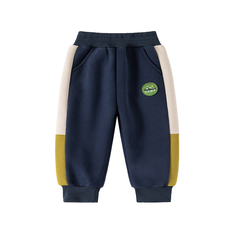 Casual Color-blocked Sweatpants for Boys Spring Outfits Kids Toddler Baby Clothing  Pants Wholesale