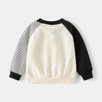 Sudadera Cuello Redondo con Manga de Colores para Bebé