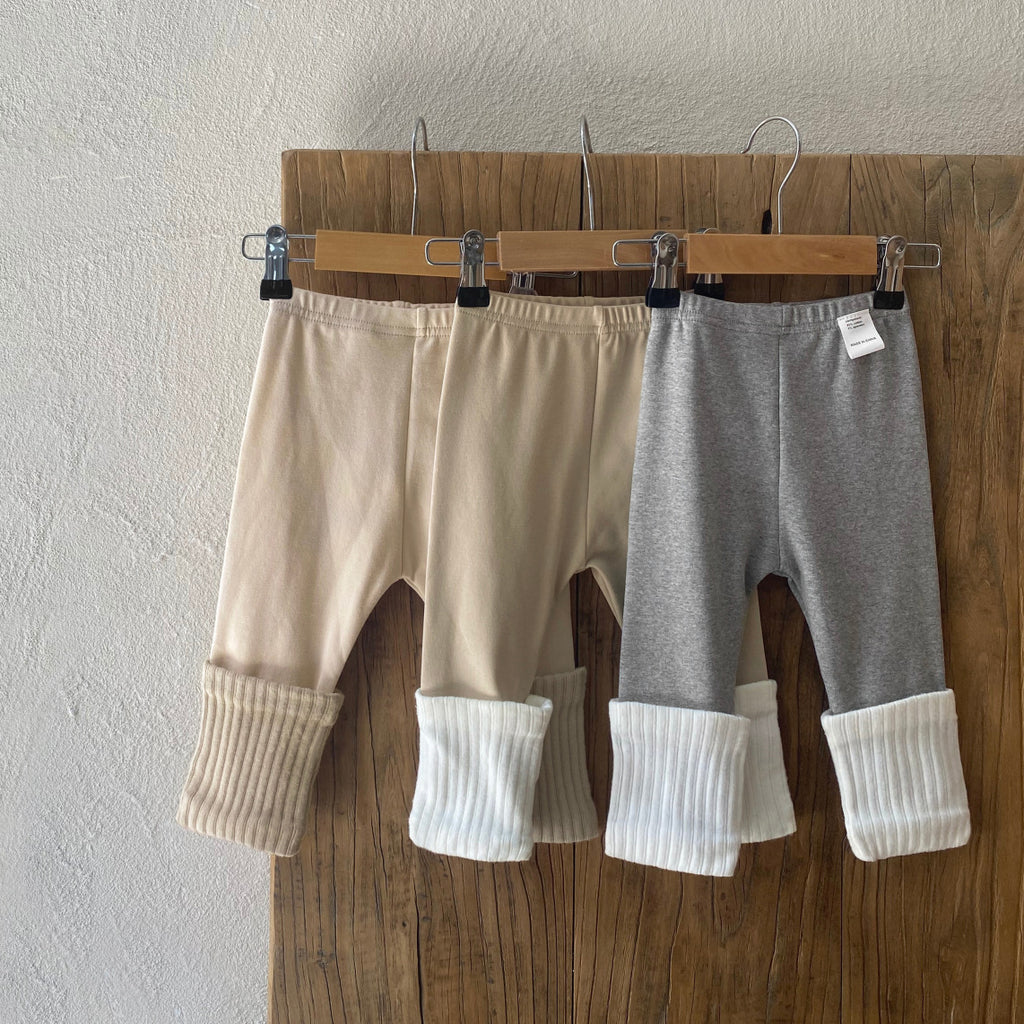 Kids' Patchwork Bottoms, Baby Cotton Ribbed High-Elastic Home Wear Pants