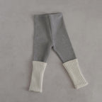 Kids' Patchwork Bottoms, Baby Cotton Ribbed High-Elastic Home Wear Pants