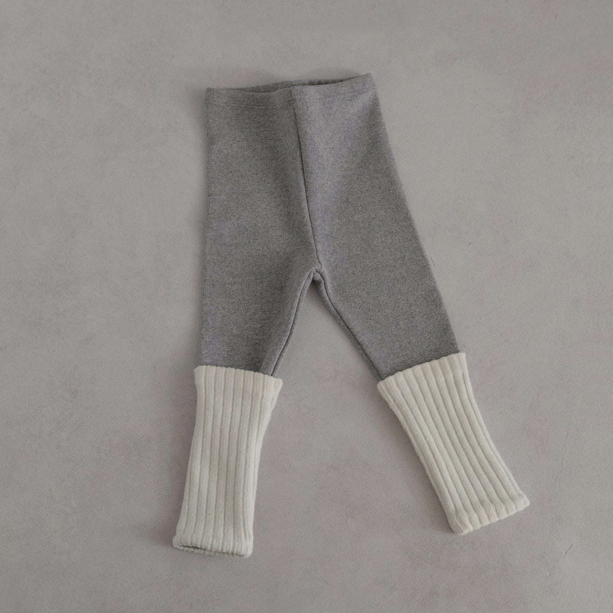 Kids' Patchwork Bottoms, Baby Cotton Ribbed High-Elastic Home Wear Pants