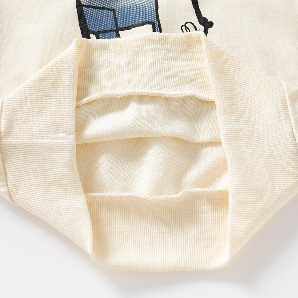 Sudadera Cuello Redondo con Manga de Colores para Bebé