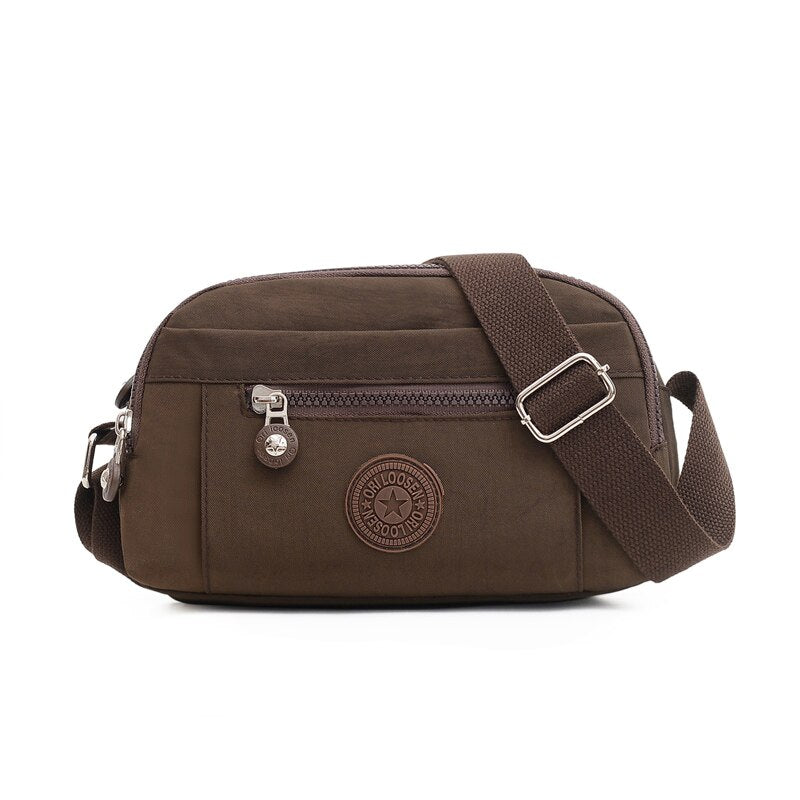 Fashion Solid Color Designer Women's Shoulder Bag Simple Ladies Bag High Quality Nylon Women Messenger Bags Bolsos De Mujer