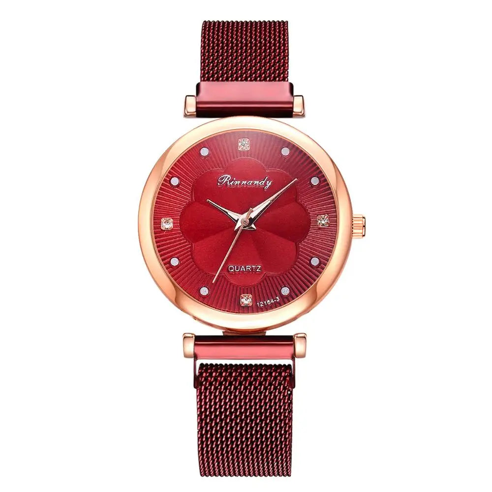Set de 5 Relojes de Lujo con Pulsera para Mujer