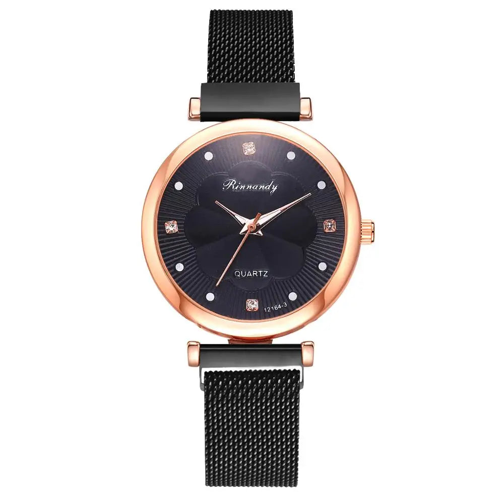 Set de 5 Relojes de Lujo con Pulsera para Mujer