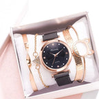Set de 5 Relojes de Lujo con Pulsera para Mujer