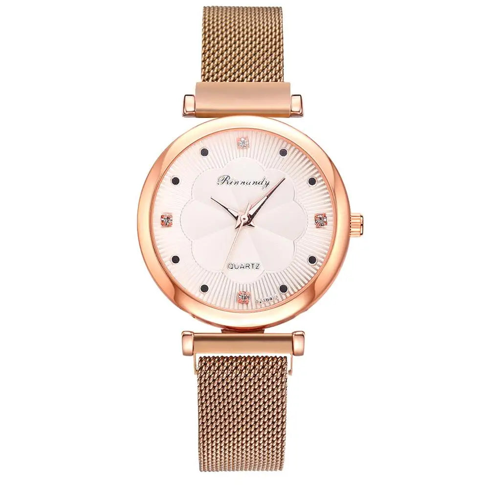 Set de 5 Relojes de Lujo con Pulsera para Mujer