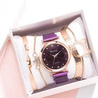 Set de 5 Relojes de Lujo con Pulsera para Mujer