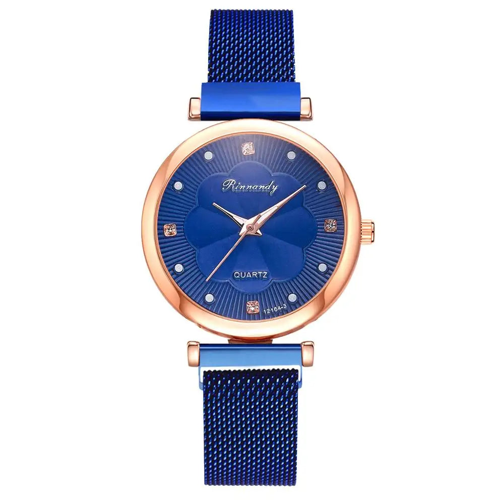 Set de 5 Relojes de Lujo con Pulsera para Mujer