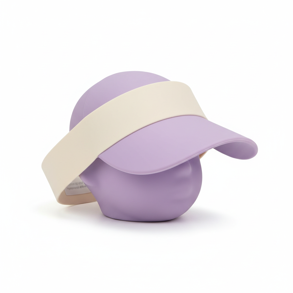 Visera de baño silicona lila niña