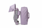 SmartCuna Glow - Lila Dream plegada con bolsa de viaje