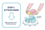 Pasos para armar la andadera de baño