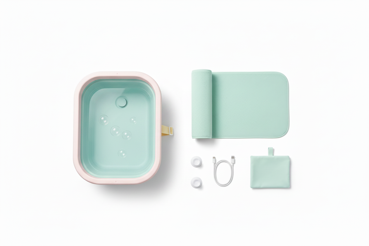 Jacuzzi Plegable Bebé color verde menta
