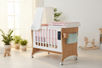 SmartCuna Glow Madera - Interior Rosa